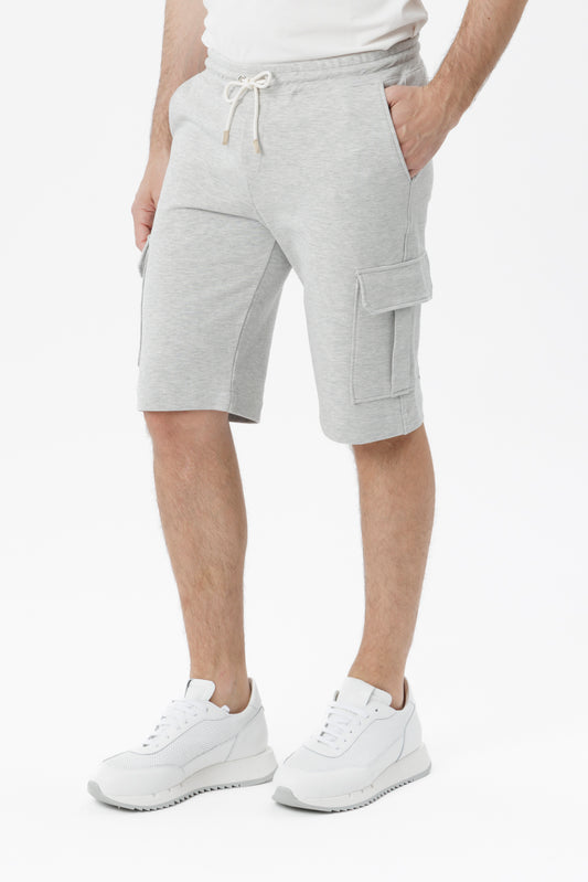 Bermuda Cargo in puro cotone grigio