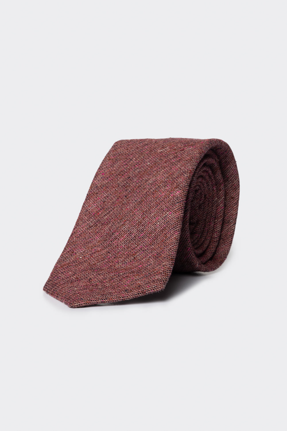 Cravatta in twill bordeaux