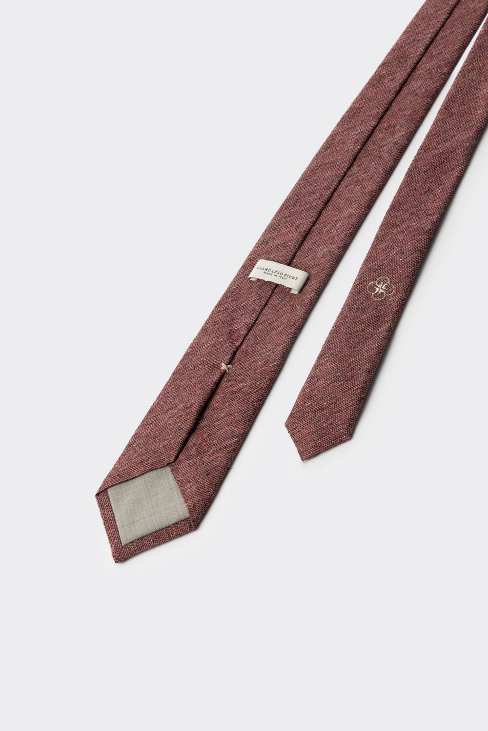 Cravatta in twill bordeaux