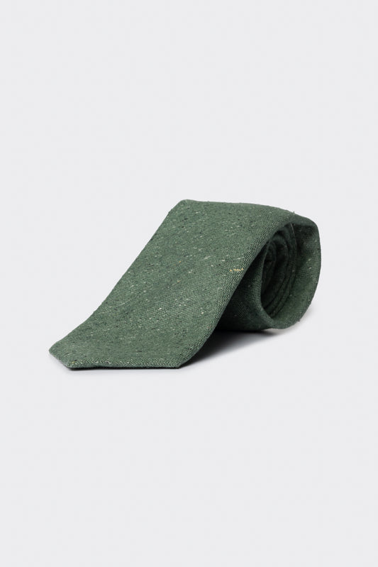Cravatta in twill verde
