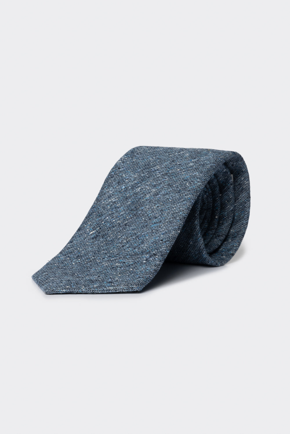 Cravatta in twill denim scuro