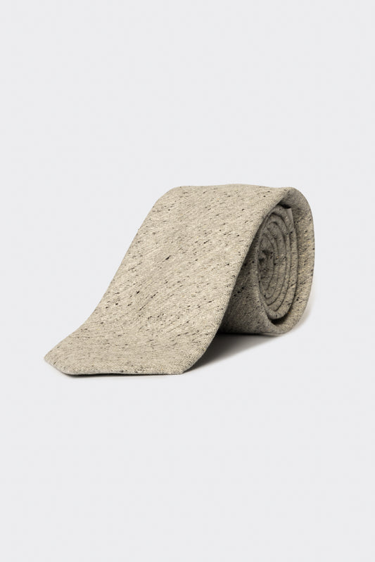 Cravatta in twill grigio