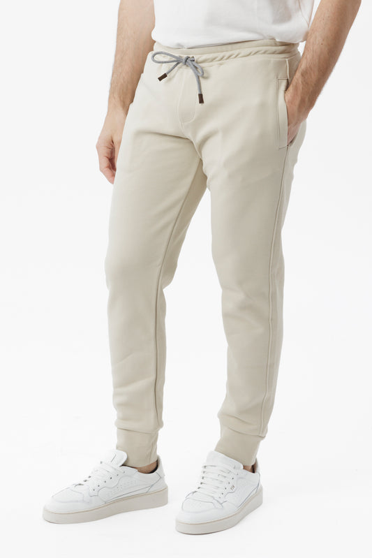 Pantaloni jogger in felpa sabbia