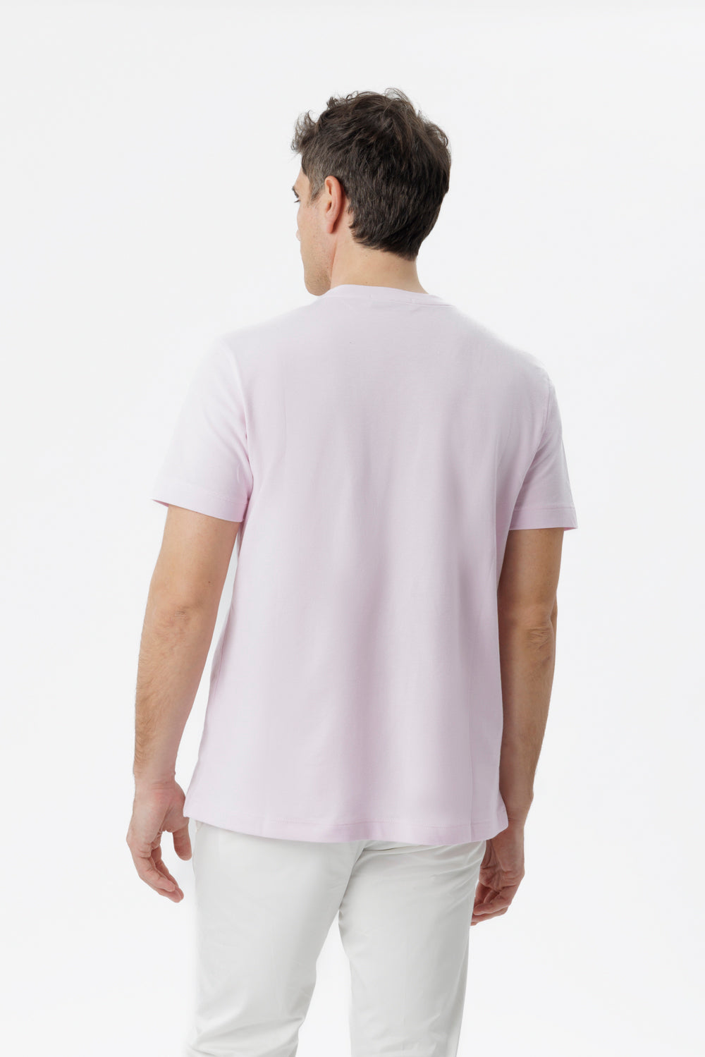 T-shirt in cotone elasticizzato lilla