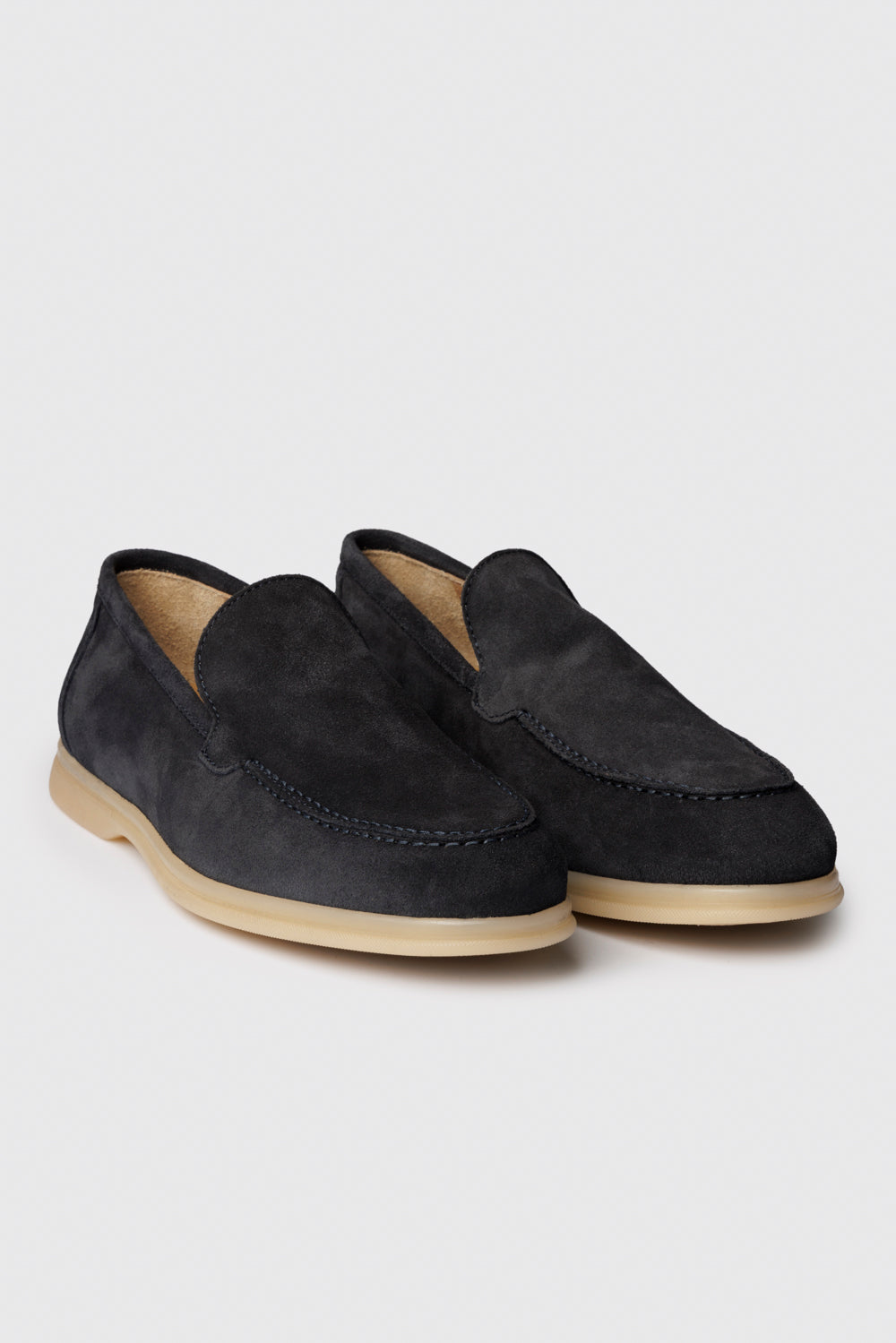 Mocassino in suede blu