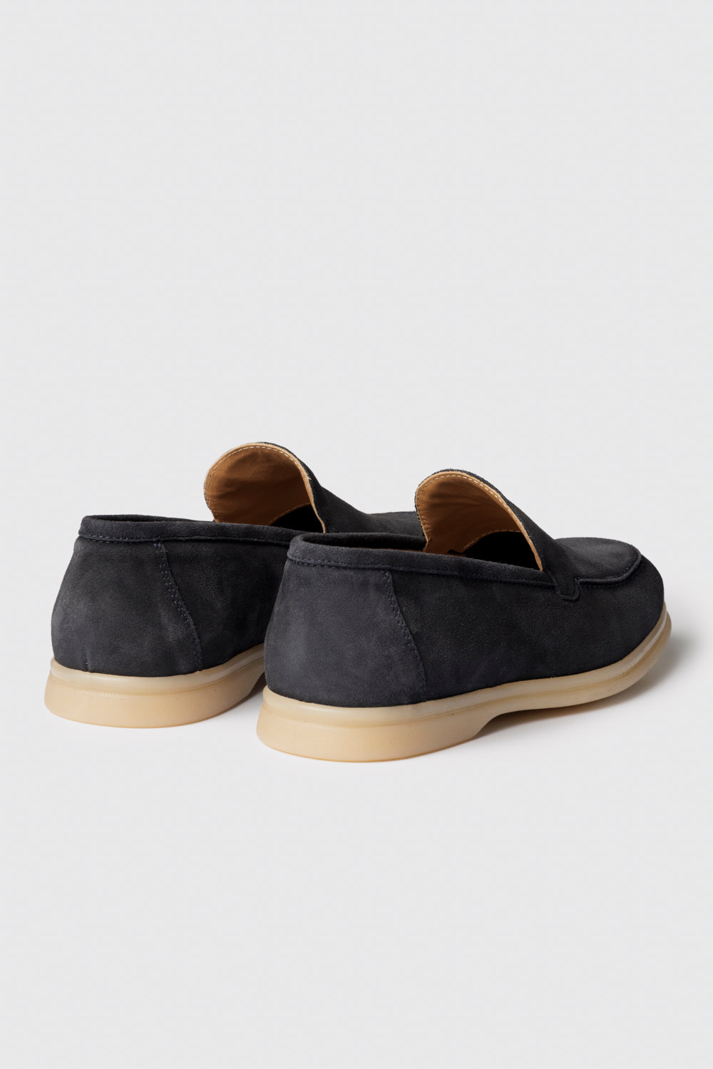 Mocassino in suede blu