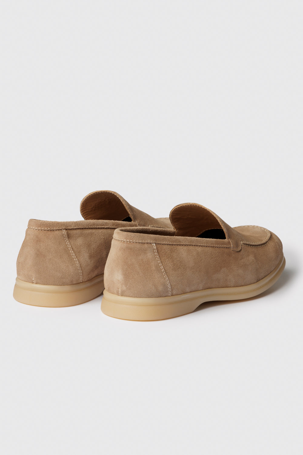 Mocassino in suede beige