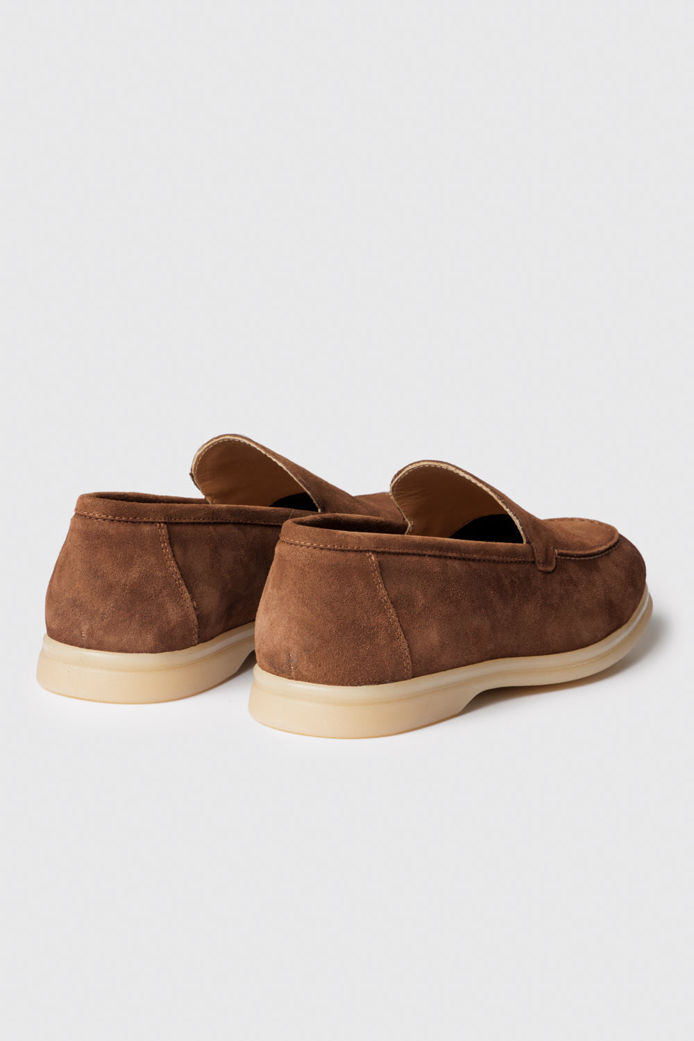 Mocassino in suede marrone