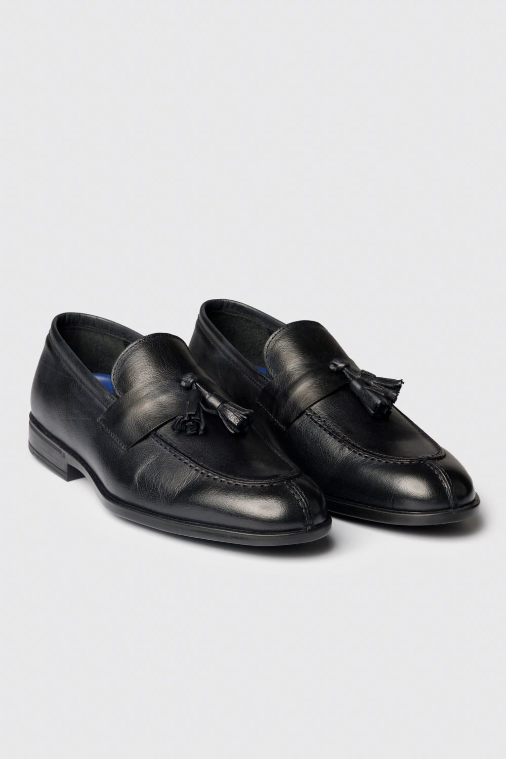 Mocassini con Nappine blu