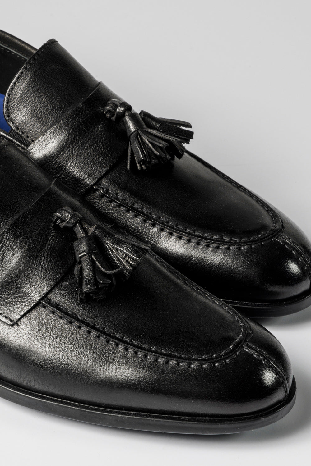 Mocassini con Nappine blu