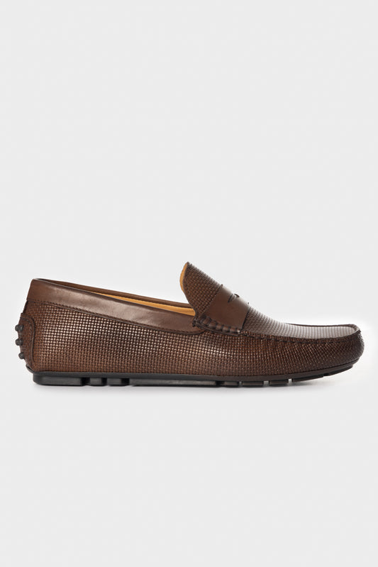 Mocassino Crust in pelle marrone