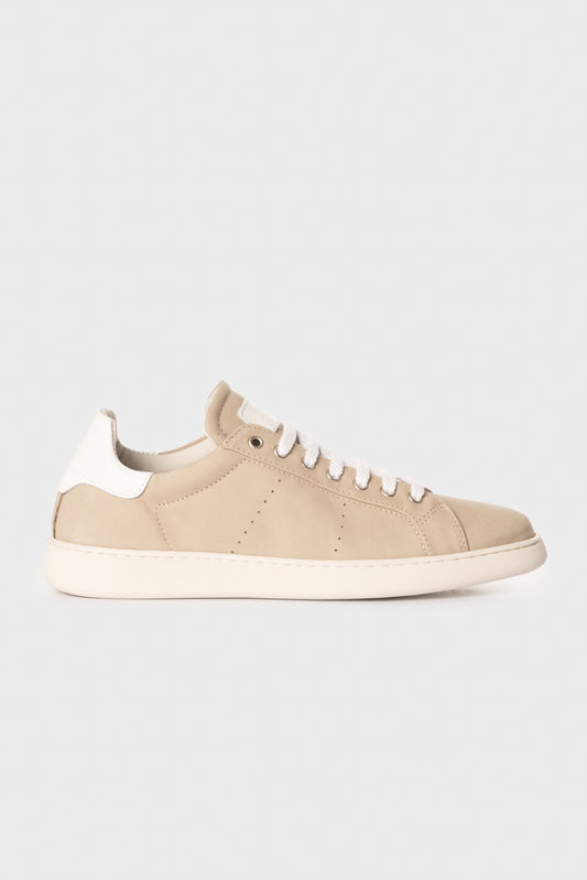 Sneakers in pelle nabuk ghiaccio
