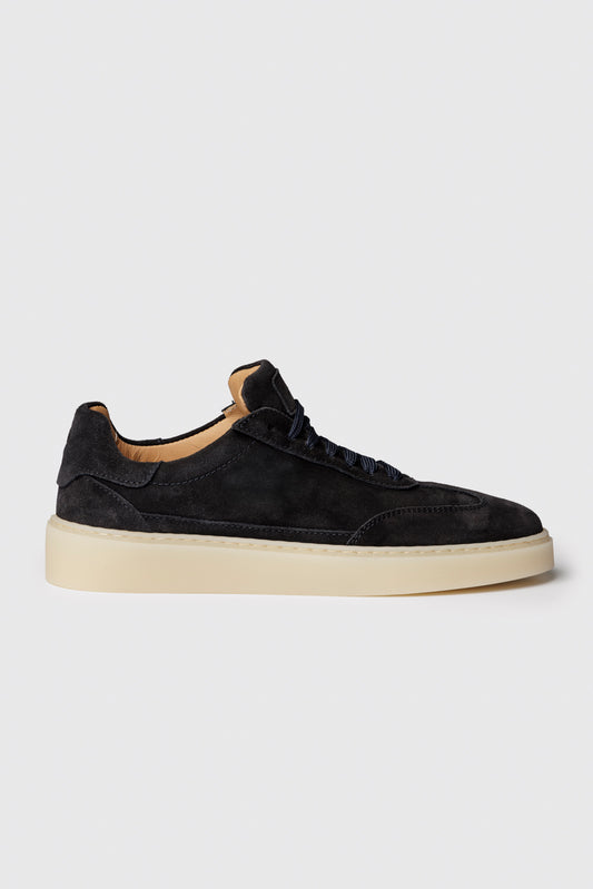 Sneakers in camoscio blu