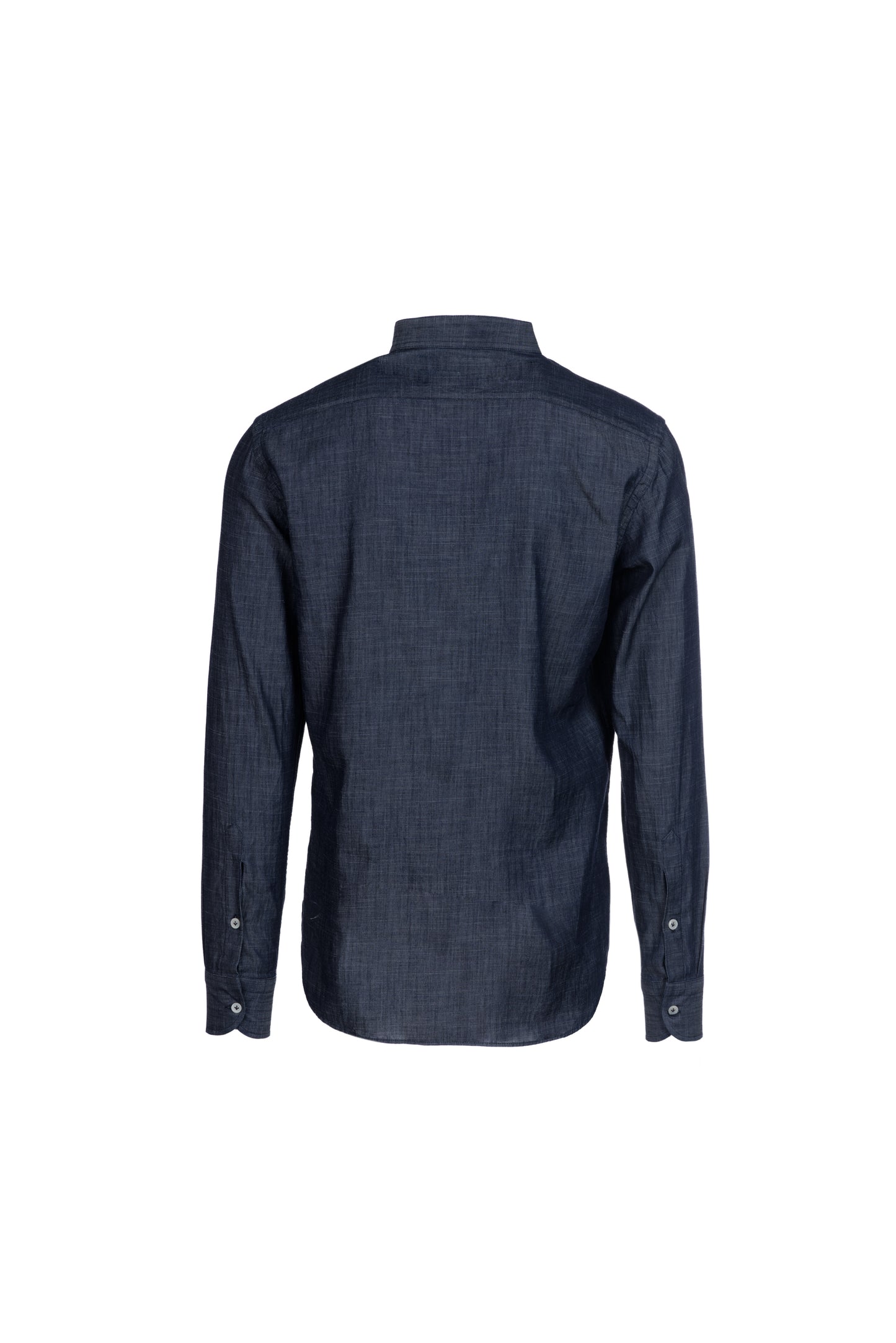 Camicia cotone collo coreana denim wash