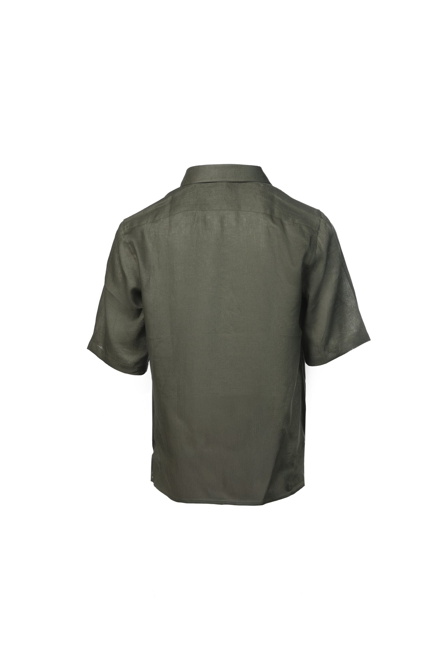 Camicia maniche corte lino militare