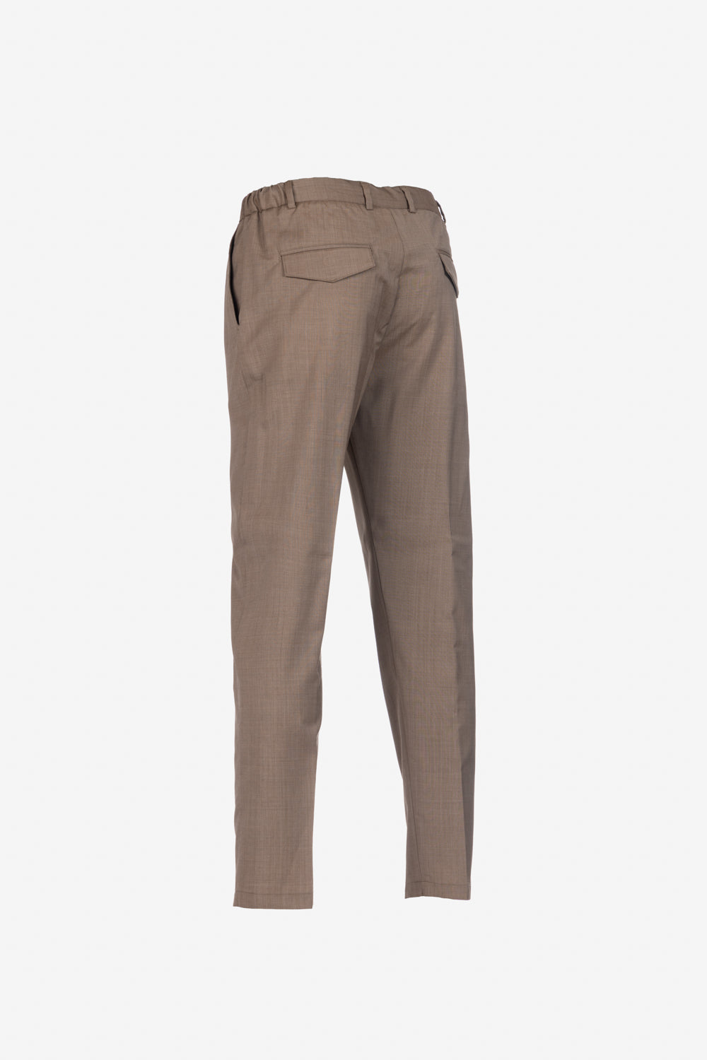 Pantalone Amalfi in lana vergine tabacco