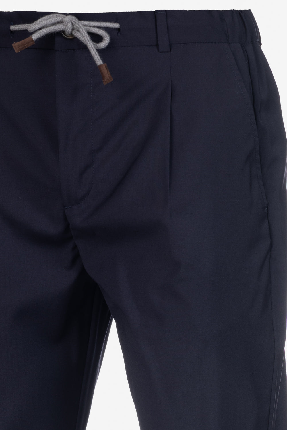 Pantalone Amalfi in lana vergine blu