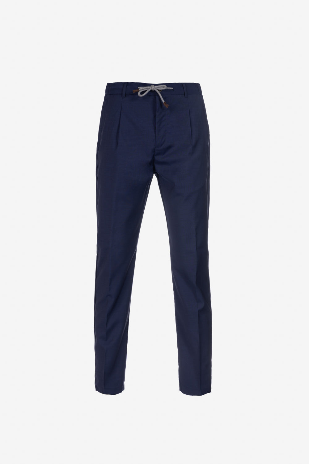 Pantalone Amalfi in lana vergine bluette