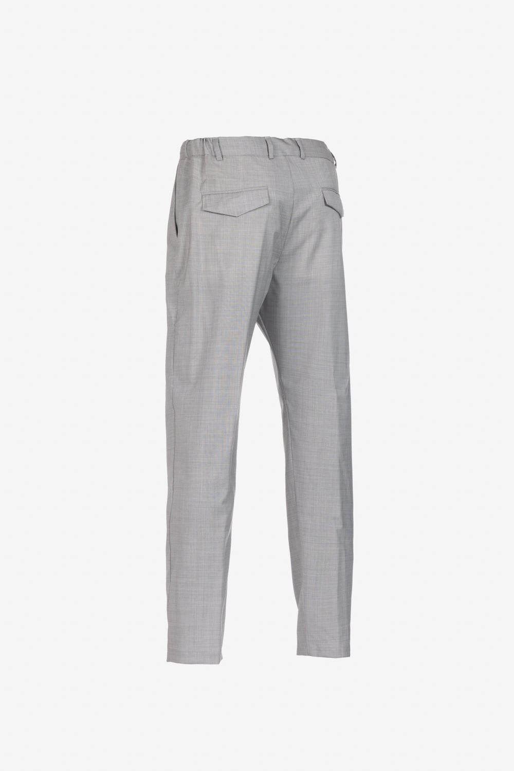 Pantalone Amalfi in lana vergine grigio chiaro