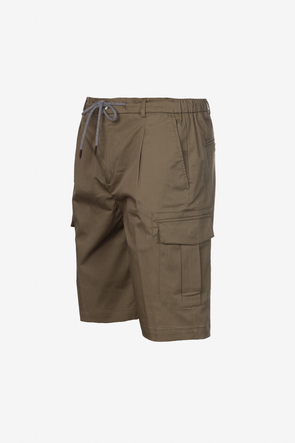 Bermuda cargo in cotone verde