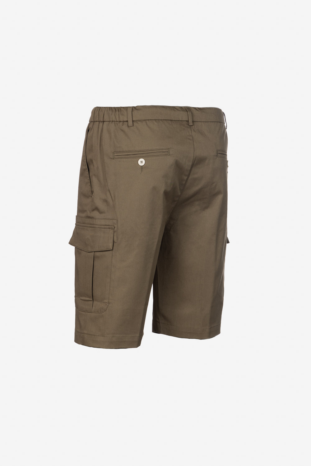 Bermuda cargo in cotone verde
