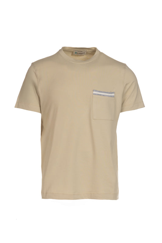 T-shirt in cotone safari