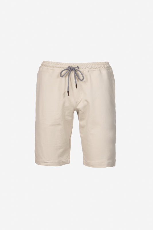 Bermuda in cotone sabbia