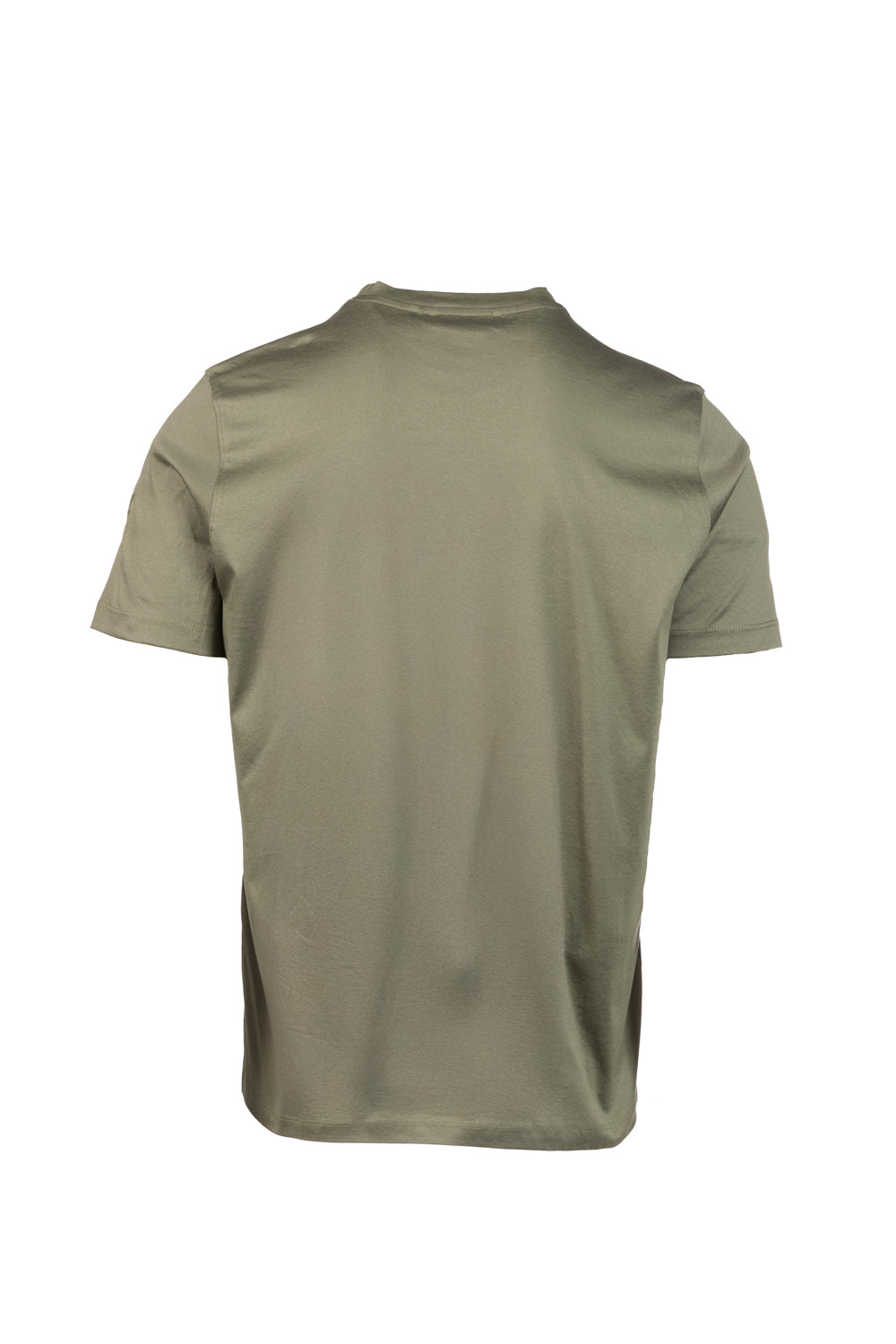 T-shirt in cotone pima collo alto militare