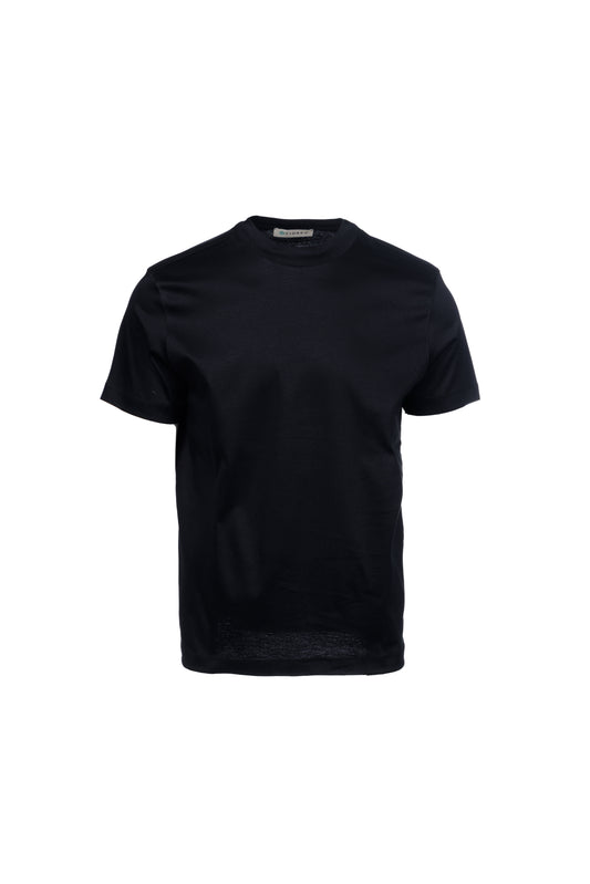 T-shirt in cotone pima collo alto nero