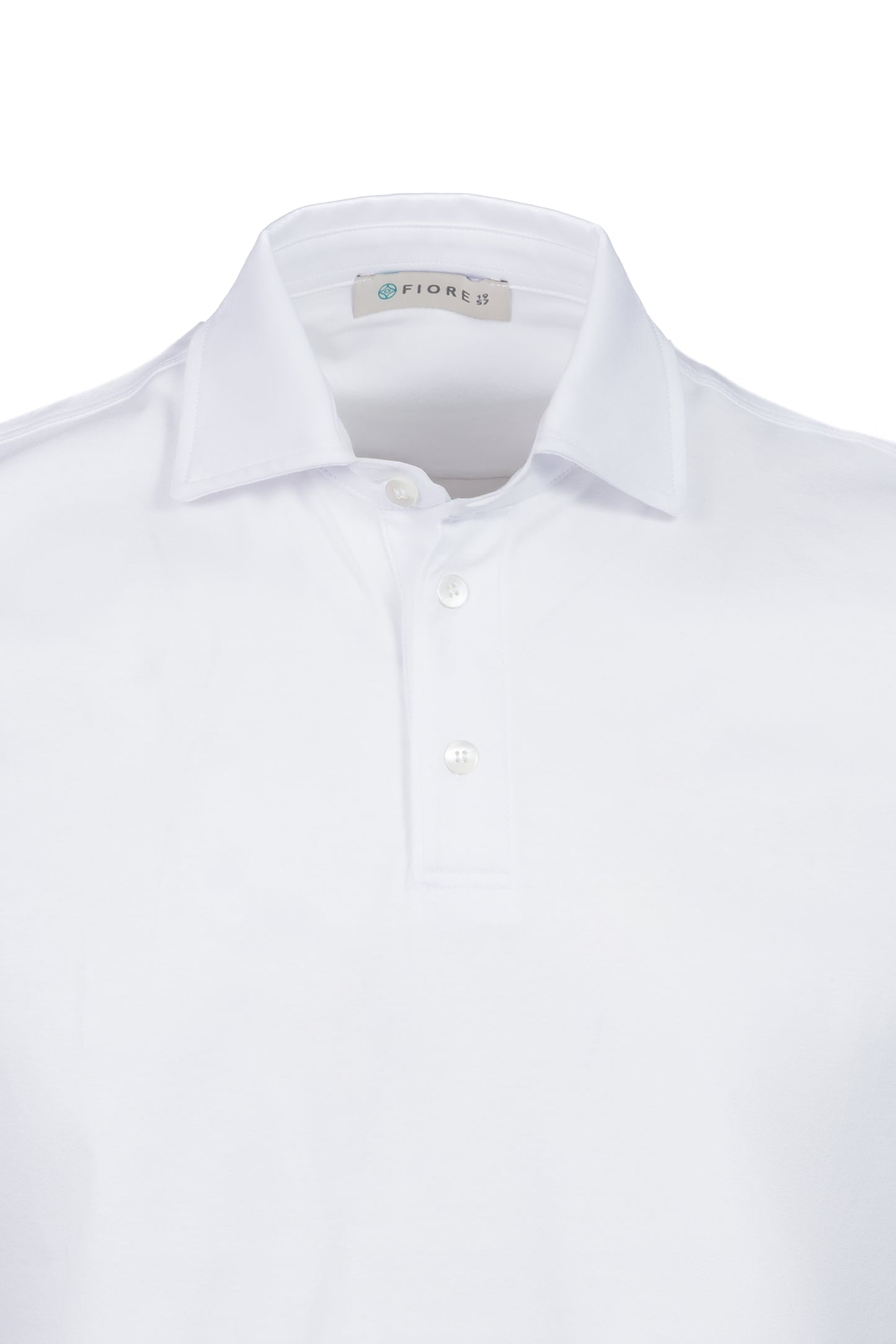 Polo in cotone pima bianco