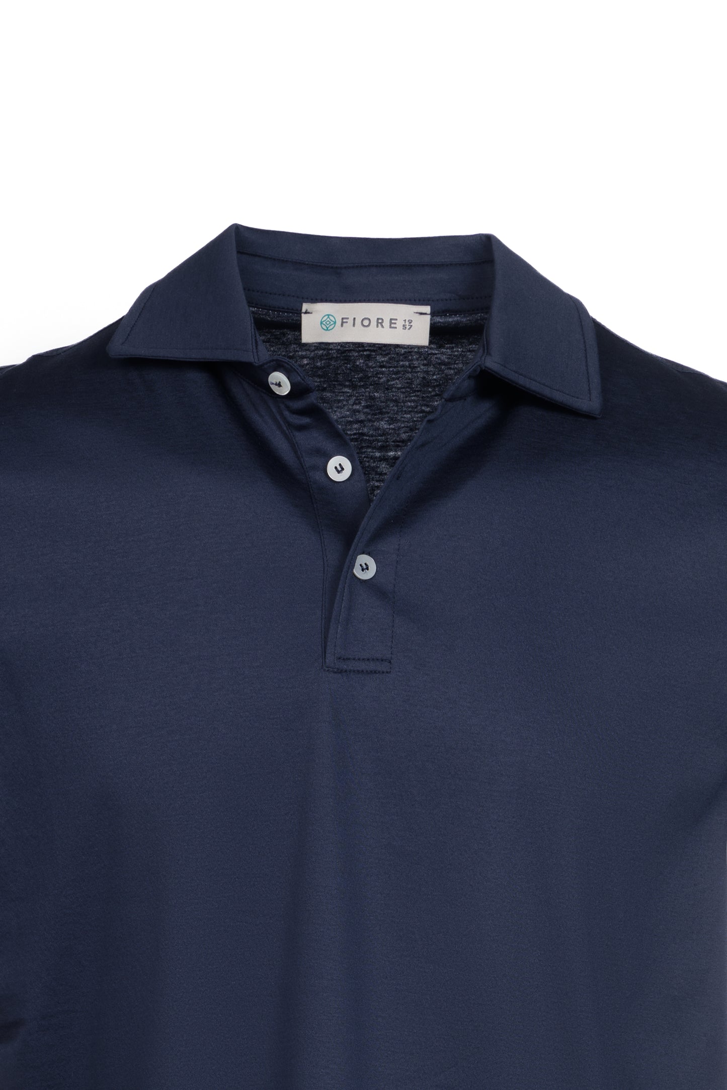 Polo in cotone pima blu