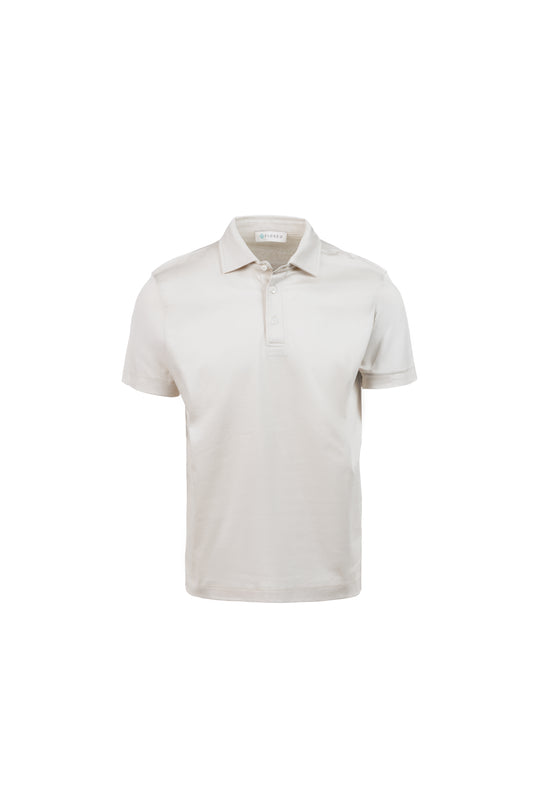 Polo in cotone pima beige