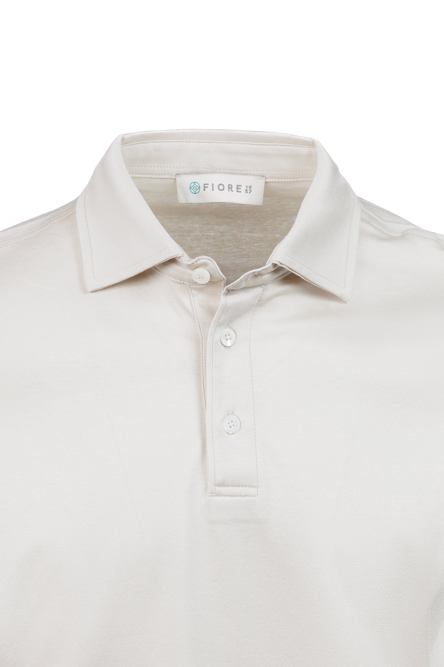 Polo in cotone pima beige