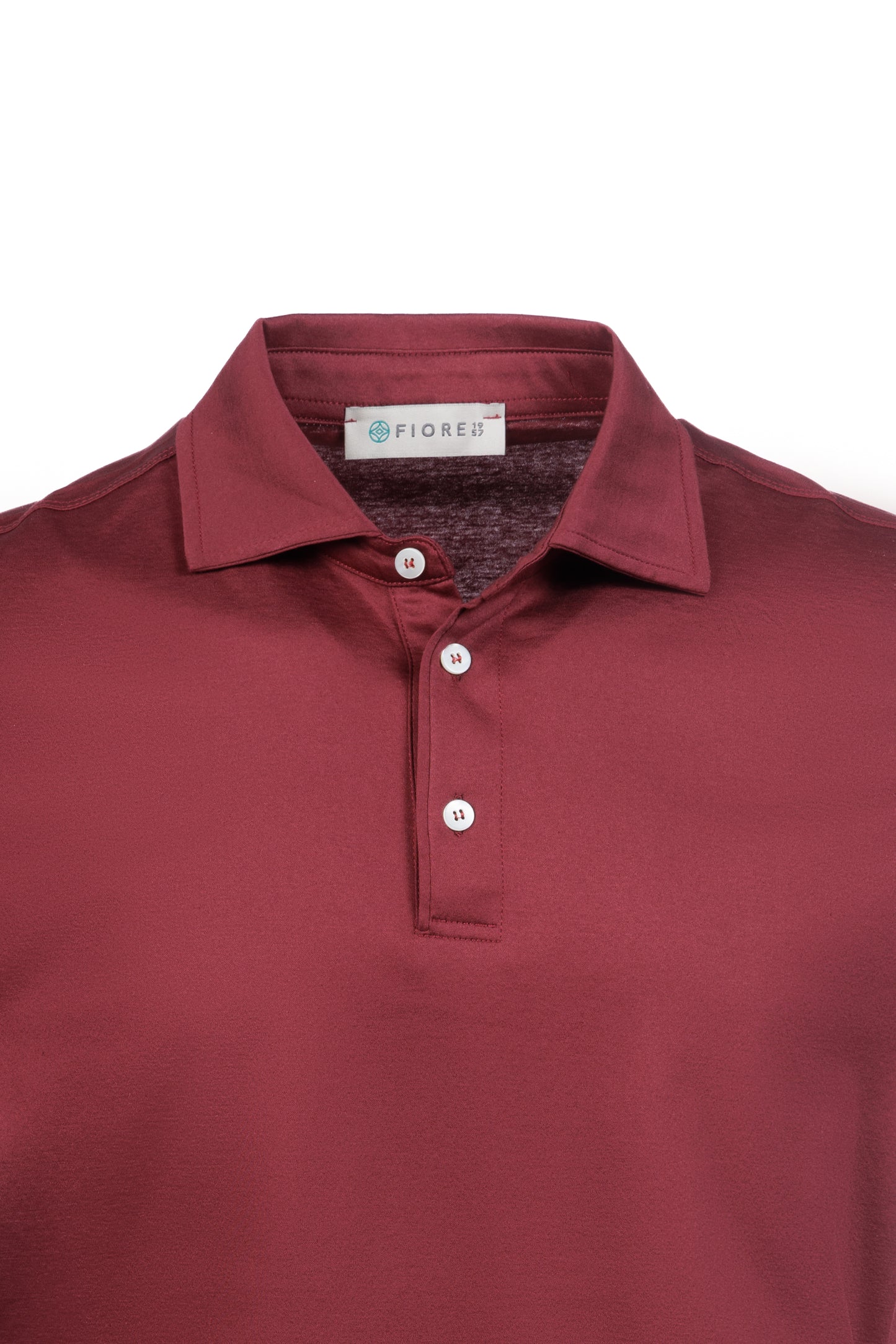 Polo in cotone pima bordeaux