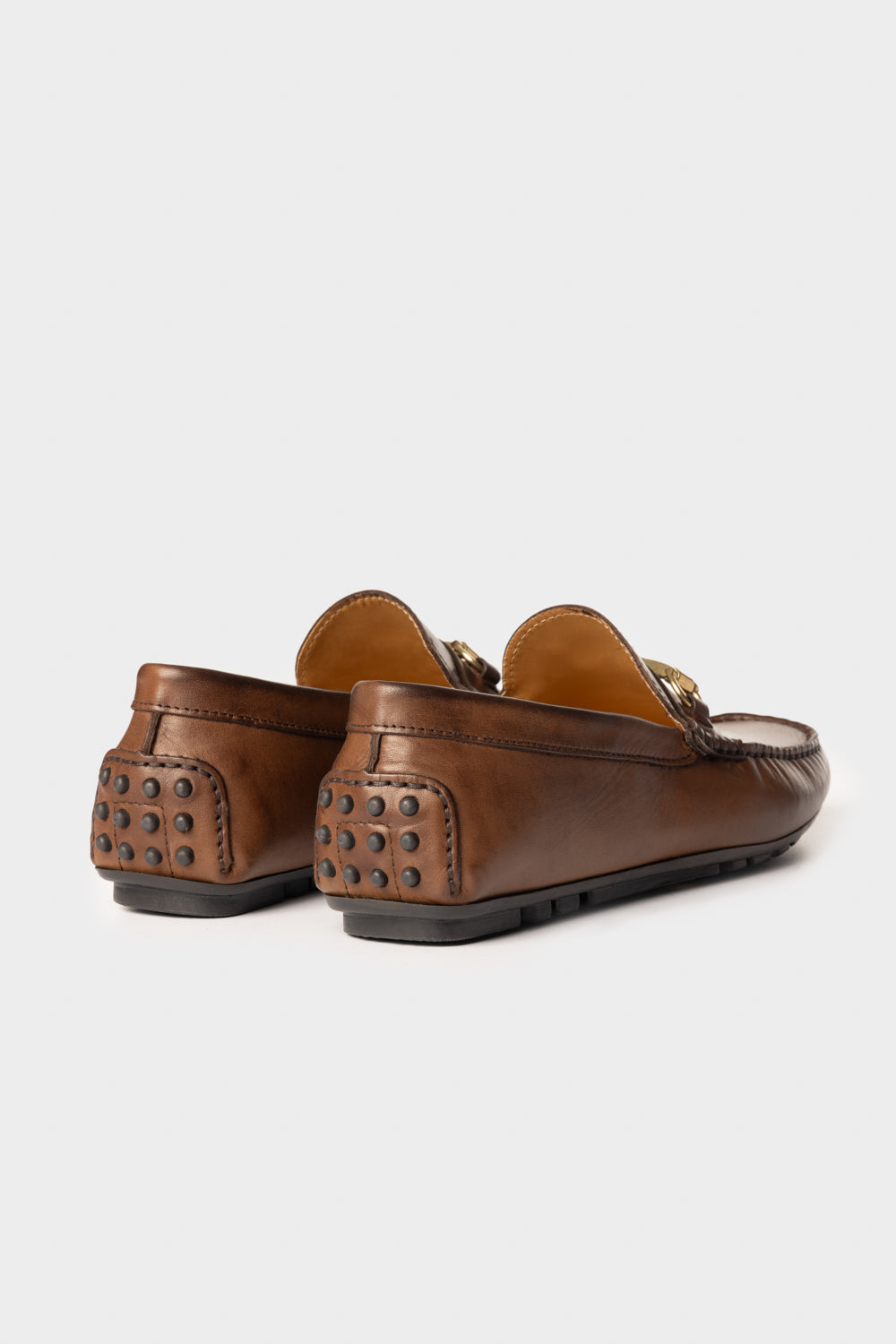 Mocassino Crust con morsetto marrone