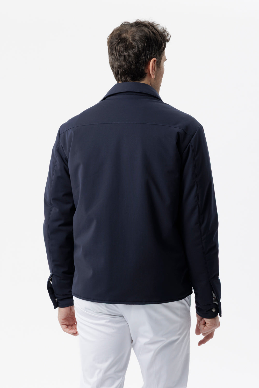 Overshirt Oleandro in tessuto idrorepellente blu