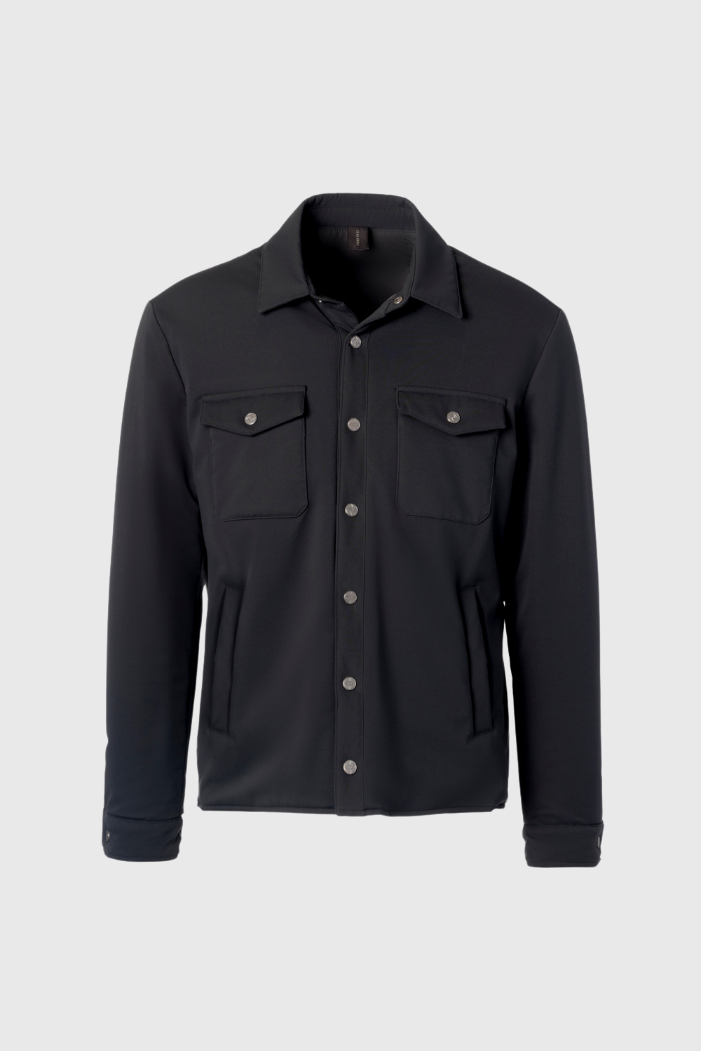 Overshirt Oleandro in tessuto idrorepellente nero