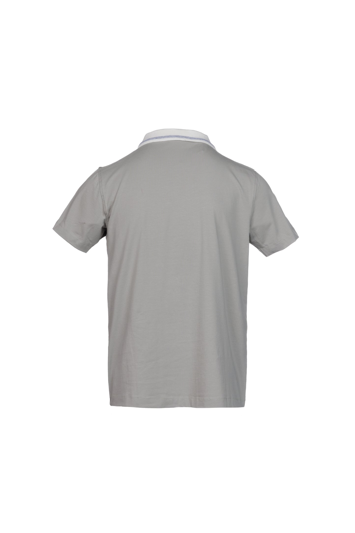 Polo in cotone elasticizzato grigio