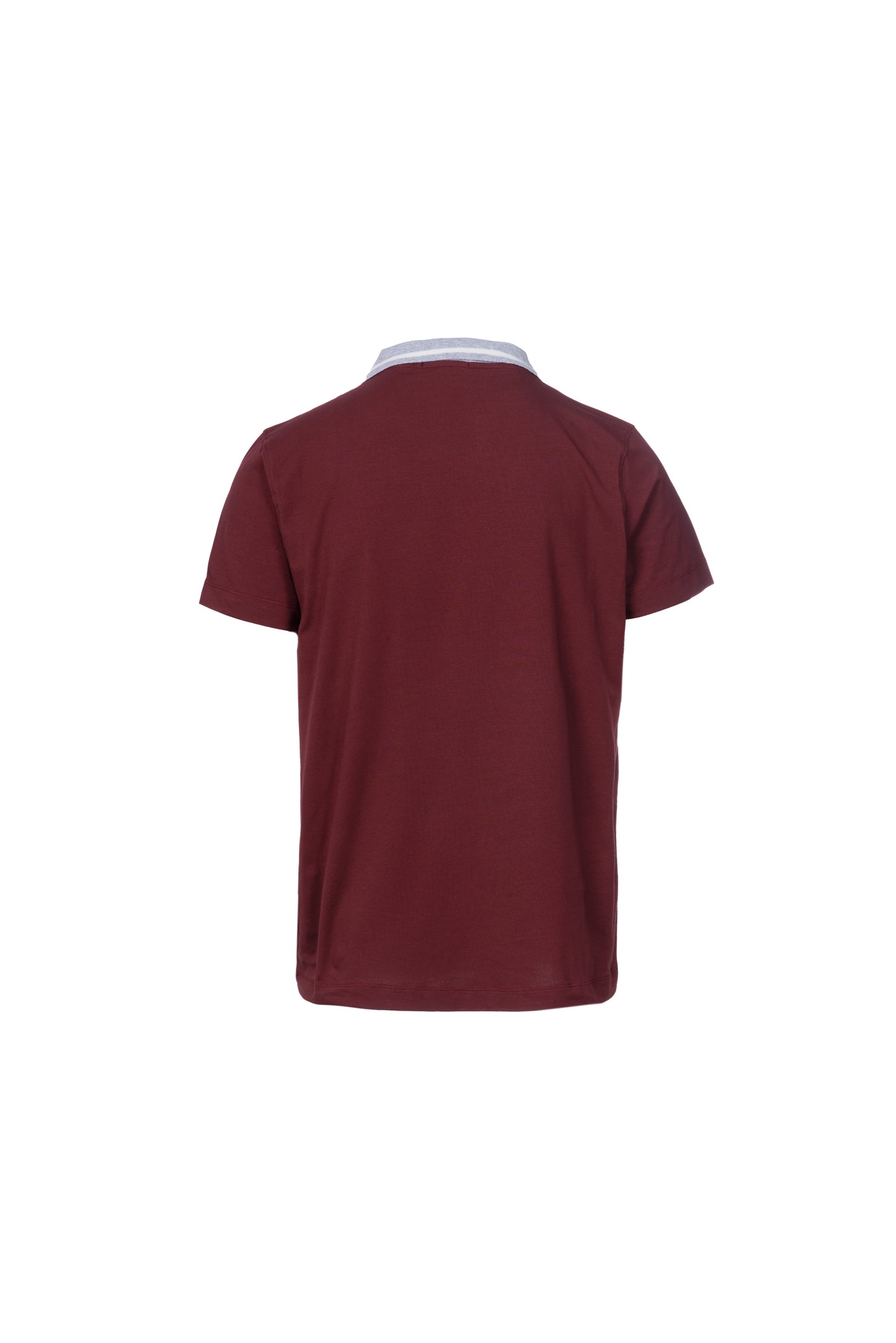 Polo in cotone elasticizzato bordeaux