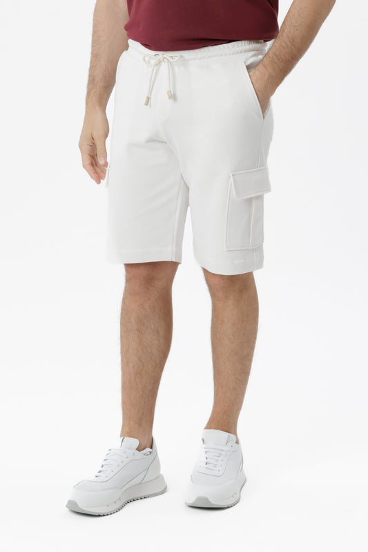 Bermuda Cargo in puro cotone bianco