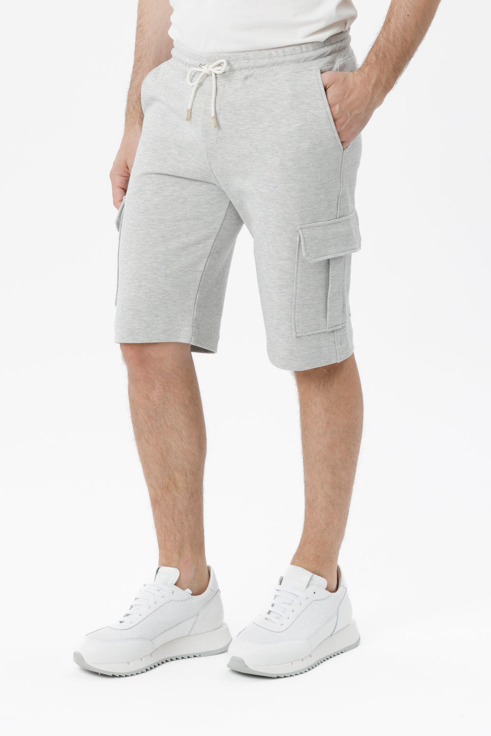 Bermuda Cargo in puro cotone grigio