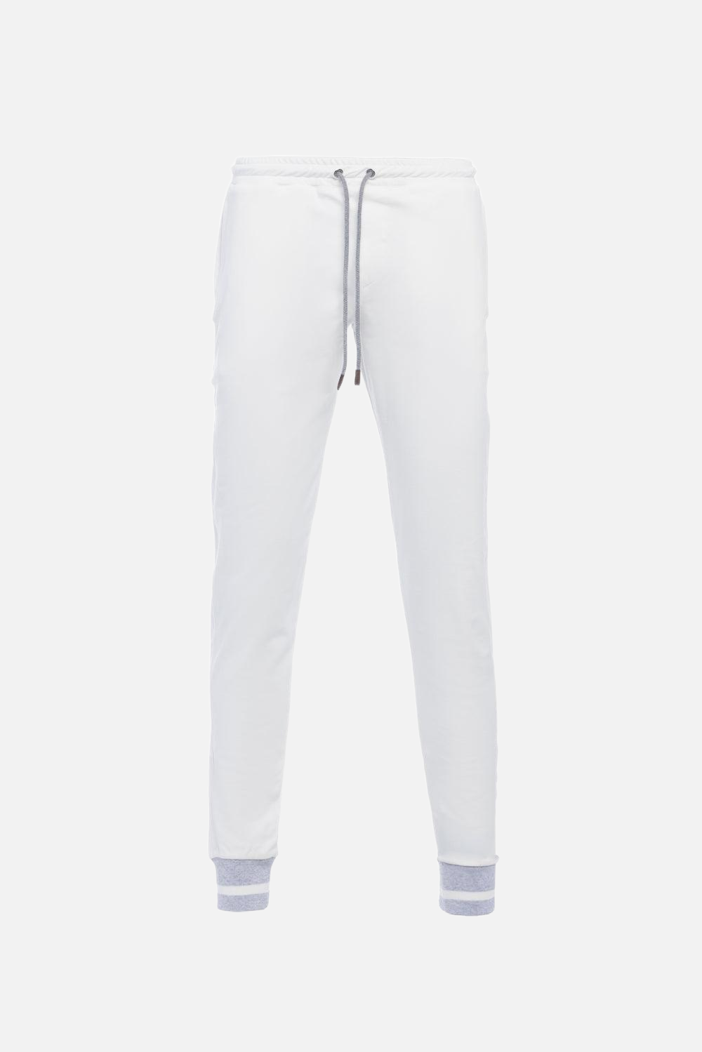 Pantalone in felpa con fondo bicolore bianco